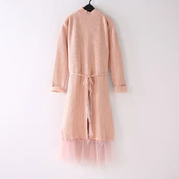 SuperAen Two-piece Fashion Suit Sweater Dress Mid-length 2020 New Over-the-knee Base Knitted Dress Half High Neck Autumn Thick
SuperAen Two-piece Fashion Suit Sweater Dress Mid-length 2020 New Over-the-knee Base Knitted Dress Half High Neck Autumn Thick