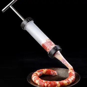 Manual Sausage Syringe Sausage Filler Kitchen Meat Stuffing Preparation Making Sausage Maker Machines Funnel Nozzle
Manual Sausage Syringe Sausage Filler Kitchen Meat Stuffing Preparation Making Sausage Maker Machines Funnel Nozzle