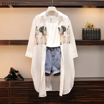 Women Summer 3 Pieces Set women tank ChiffonTop + Denim shorts set Female Suit Casual Set Women clothing 3 Piece Set plus size
Women Summer 3 Pieces Set women tank ChiffonTop + Denim shorts set Female Suit Casual Set Women clothing 3 Piece Set plus size