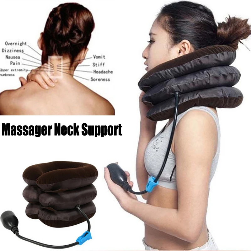 Inflatable Neck Cervical Vertebra Traction Soft Brace Support Device Unit for Headache Head Back Shoulder Neck Pain Neck Tractor
Inflatable Neck Cervical Vertebra Traction Soft Brace Support Device Unit for Headache Head Back Shoulder Neck Pain Neck Tractor