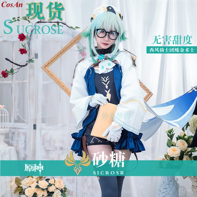 New Style Game Genshin Impact Sucrose Cosplay Costume Fashion Lovely Uniform Suits Full Set Female Party Role Play Clothing S-XL
New Style Game Genshin Impact Sucrose Cosplay Costume Fashion Lovely Uniform Suits Full Set Female Party Role Play Clothing S-XL