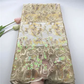 Graceful party apparel French lace fabric nice embroidery African net lace cloth with sequins HSN33 (5yards/lot)
Graceful party apparel French lace fabric nice embroidery African net lace cloth with sequins HSN33 (5yards/lot)