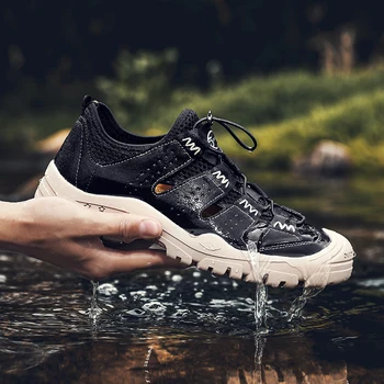 Summer men's genuine leather sandals waterproof non-slip sandals daily outdoor black khaki men casual shoes bteathable slip-on
Summer men's genuine leather sandals waterproof non-slip sandals daily outdoor black khaki men casual shoes bteathable slip-on