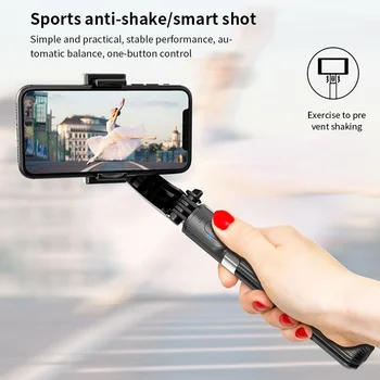 Smooth Smart Phone Stabilizing Holder Handhold Stabilizer 3 In 1 Selfie Sticks Bluetooth Selfie support for 4.0-6.2 Inch Phones
Smooth Smart Phone Stabilizing Holder Handhold Stabilizer 3 In 1 Selfie Sticks Bluetooth Selfie support for 4.0-6.2 Inch Phones