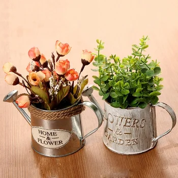 Watering Cans Flowers Bucket Barrel Metal Vases Vintage Home Garden Ornaments Retro Metal Craft Artificial Holder
Watering Cans Flowers Bucket Barrel Metal Vases Vintage Home Garden Ornaments Retro Metal Craft Artificial Holder