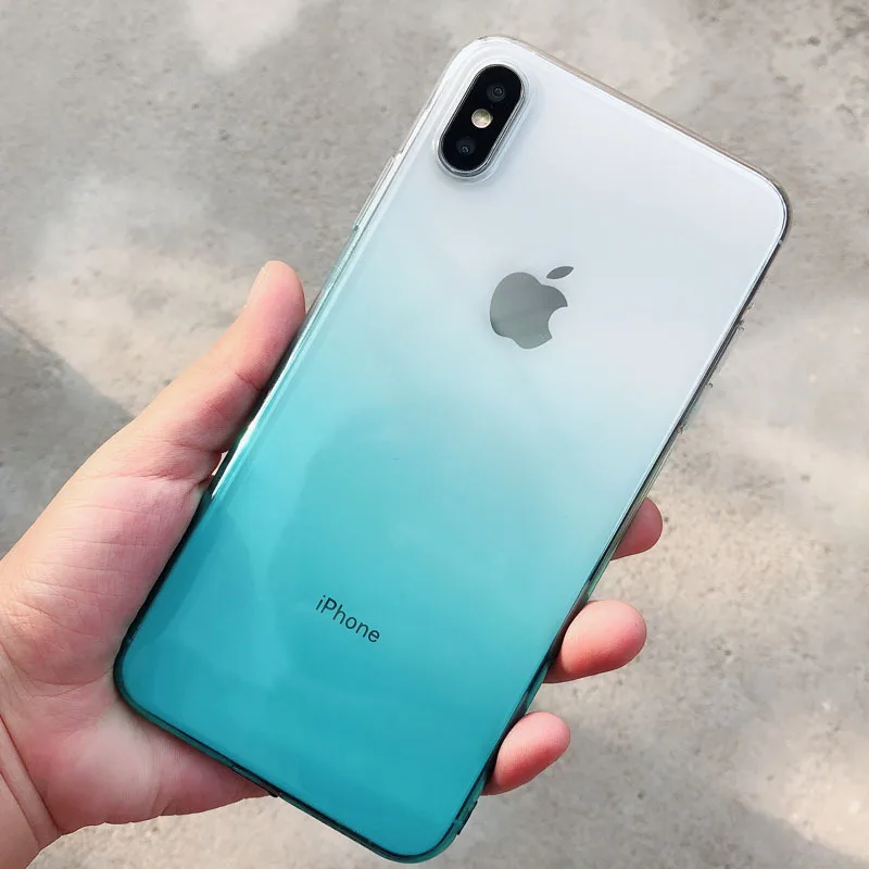 NEW Transparent Phone Case For iPhone X XS Max XR Soft Silicone Cover Ultra Thin Gradient Color Cases For iPhone 7 8 6 S 6S Plus
NEW Transparent Phone Case For iPhone X XS Max XR Soft Silicone Cover Ultra Thin Gradient Color Cases For iPhone 7 8 6 S 6S Plus