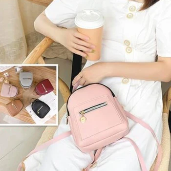 Brand Designer Fashion Women Backpack Mini Soft Touch Multi-Function Small Backpack Female Ladies Shoulder Bag Girl Purse Black 
Brand Designer Fashion Women Backpack Mini Soft Touch Multi-Function Small Backpack Female Ladies Shoulder Bag Girl Purse Black