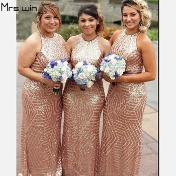 Mrs win Bridesmaid Dress For Girls Sequins Shining Plus Size Wedding Party Dresses Mermaid Long Sheath HR139 Vestido Madrinha
Mrs win Bridesmaid Dress For Girls Sequins Shining Plus Size Wedding Party Dresses Mermaid Long Sheath HR139 Vestido Madrinha