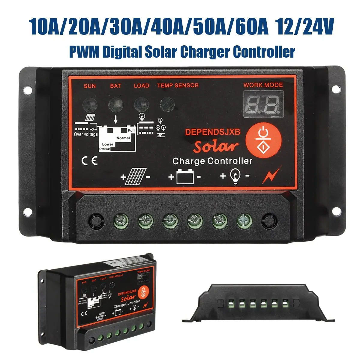 12/24V 10A~60A PWM Digital Solar Charger Controller Digital Display Auto Solar Cell Panel Battery Regulator for Street Lamp
12/24V 10A~60A PWM Digital Solar Charger Controller Digital Display Auto Solar Cell Panel Battery Regulator for Street Lamp