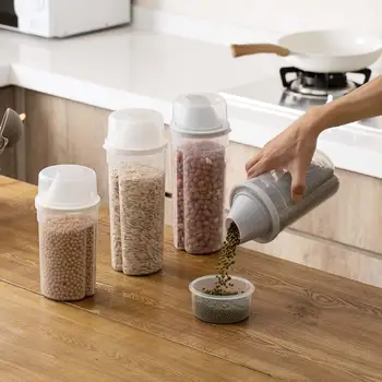 Food Storage Container Clear Container Set with Pour Lids Kitchen Food Sealed Box Snacks Dried Fruit Grains Storage Cereal Box
Food Storage Container Clear Container Set with Pour Lids Kitchen Food Sealed Box Snacks Dried Fruit Grains Storage Cereal Box