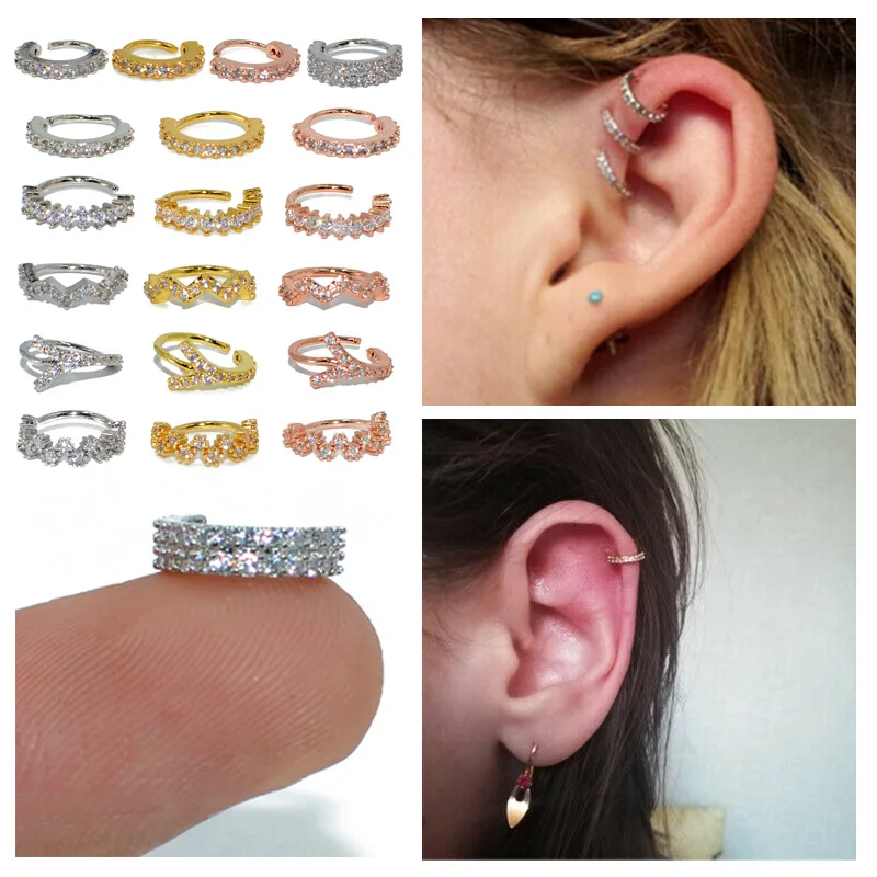 U Shape Stainless Steel Helix Cartilage Barbell Ear Stud Piercing Body Jewelr Z8 