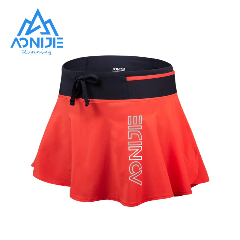 

AONIJIE Nwe F5104 Women Female Quick Dry Sports Skirt Pantskirt With Lining Invisible Pocket For Running Tennis Badminton Gym