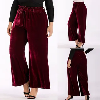 Autumn NEW Fashion Women's Plus Size 4XL Causal Office Ladies High Waist Solid Long Pants Loose Pants Freeship Широкие штаны 
Autumn NEW Fashion Women's Plus Size 4XL Causal Office Ladies High Waist Solid Long Pants Loose Pants Freeship Широкие штаны