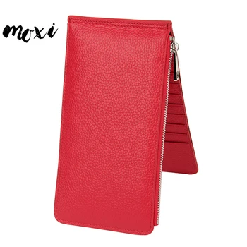 Women Card Wallet Genuine Leather RFID Credit Card Holder Long Slim ID Card Wallet Female Male Purse Zipper Pocket
Women Card Wallet Genuine Leather RFID Credit Card Holder Long Slim ID Card Wallet Female Male Purse Zipper Pocket
