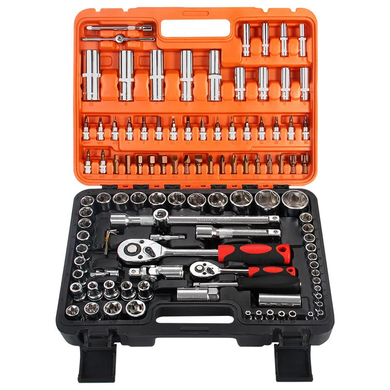 108pcs Wrench Socket Set Hardware Spanner Screwdriver Ratchet Wrench Set Kit Car Repairing Tools Combination Hand Tool Sets
108pcs Wrench Socket Set Hardware Spanner Screwdriver Ratchet Wrench Set Kit Car Repairing Tools Combination Hand Tool Sets