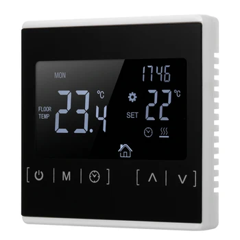 LCD Touch Screen Thermostat Electric Floor Heating System Water Heating Thermoregulator AC85-240V Temperature Controller
LCD Touch Screen Thermostat Electric Floor Heating System Water Heating Thermoregulator AC85-240V Temperature Controller
