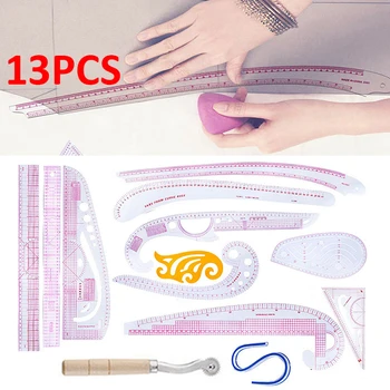 13pcs Sewing Ruler Set French Curve Ruler Metric Measure Tailor Tool Clear Plastic Sewing Drawing Ruler Fabric Drafting Supplies
13pcs Sewing Ruler Set French Curve Ruler Metric Measure Tailor Tool Clear Plastic Sewing Drawing Ruler Fabric Drafting Supplies