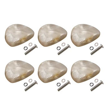 6 Pcs Pearl Guitar Tuning Pegs Buttons Machine Heads Knobs with Screws Kit for Acoustic Electric Guitars with Screws
6 Pcs Pearl Guitar Tuning Pegs Buttons Machine Heads Knobs with Screws Kit for Acoustic Electric Guitars with Screws