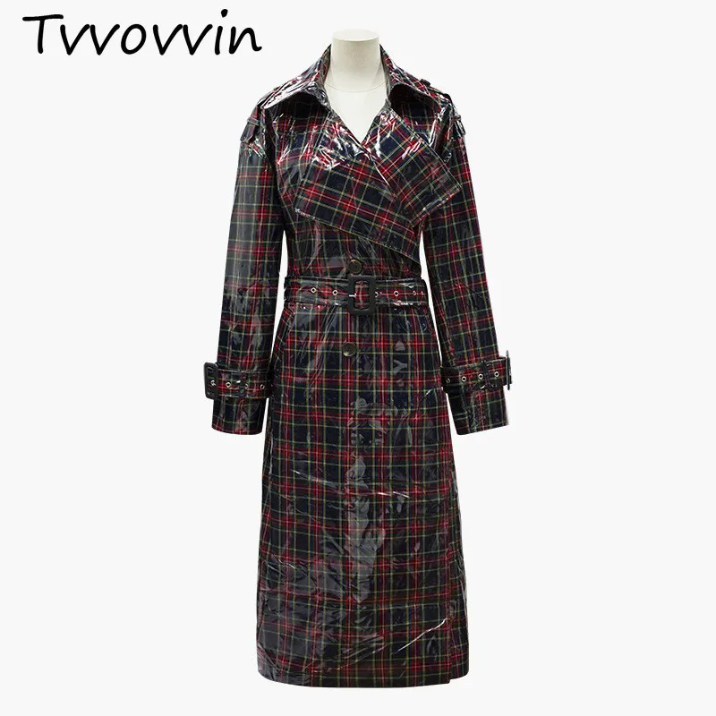 TVVOVVIN 2019New Spring Summer Lapel Long Sleeve Waist Buckle Plaid Brief Temperament Windbreaker Women Trench Fashion Tide C774 
TVVOVVIN 2019New Spring Summer Lapel Long Sleeve Waist Buckle Plaid Brief Temperament Windbreaker Women Trench Fashion Tide C774
