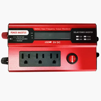 Inverter 600watt LCD Power Inverter DC 12V to AC 110V Power Converter US Socket 
Inverter 600watt LCD Power Inverter DC 12V to AC 110V Power Converter US Socket