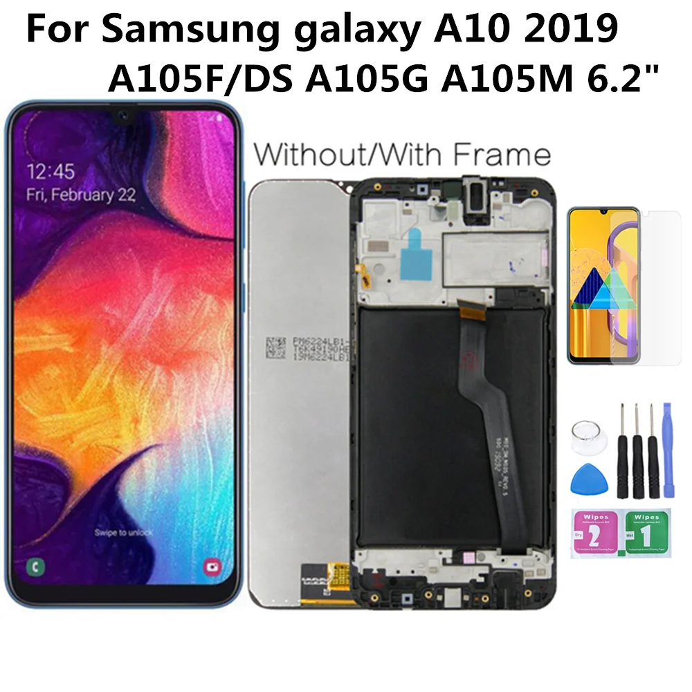 Perfect Quality LCD For SAMSUNG Galaxy A10 SM-A105F/DS A105FN LCD Screen Display Touch Digitizer Assembly With Frame
Perfect Quality LCD For SAMSUNG Galaxy A10 SM-A105F/DS A105FN LCD Screen Display Touch Digitizer Assembly With Frame