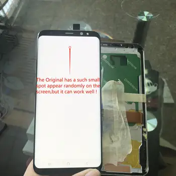 Super AMOLED For Samsung Galaxy S8 plus S8Plus S8+ G955 G955F With Small Spot LCD Display + Touch Screen Digitizer With Frame 
Super AMOLED For Samsung Galaxy S8 plus S8Plus S8+ G955 G955F With Small Spot LCD Display + Touch Screen Digitizer With Frame