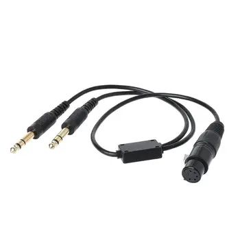 For Airbus XLR to GA Dual Plug 5 Pin Adapter Cable Aviation Headphone Cable Kit
For Airbus XLR to GA Dual Plug 5 Pin Adapter Cable Aviation Headphone Cable Kit