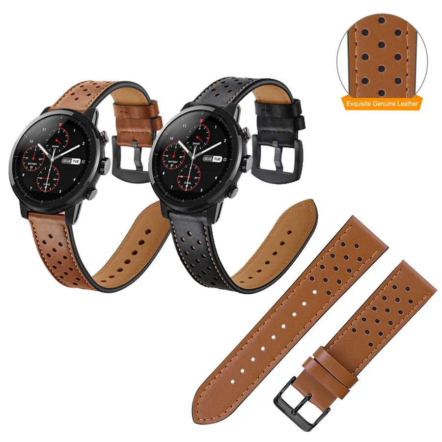 20mm 22mm Leather Watch Bands Strap for Huami Amazfit Stratos 2 2S 3 for Huami GTR 2 /GTR 47mm Replacement band strap
20mm 22mm Leather Watch Bands Strap for Huami Amazfit Stratos 2 2S 3 for Huami GTR 2 /GTR 47mm Replacement band strap