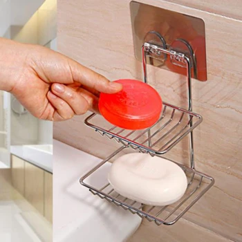 Perforation-Free Double-Layer Sucker Bathroom Creative Wall Hanging Soap Rack Drain Soap Box Toilet Rack Soap Holder
Perforation-Free Double-Layer Sucker Bathroom Creative Wall Hanging Soap Rack Drain Soap Box Toilet Rack Soap Holder