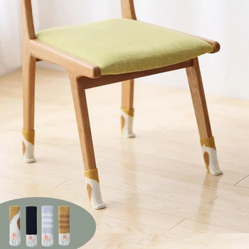 4Pcs Double Thick Knitted Table and Chair Leg Covers Cat Style Chair Leg Cover For Packing and Protecting Stool Leg Cover Chair 
4Pcs Double Thick Knitted Table and Chair Leg Covers Cat Style Chair Leg Cover For Packing and Protecting Stool Leg Cover Chair