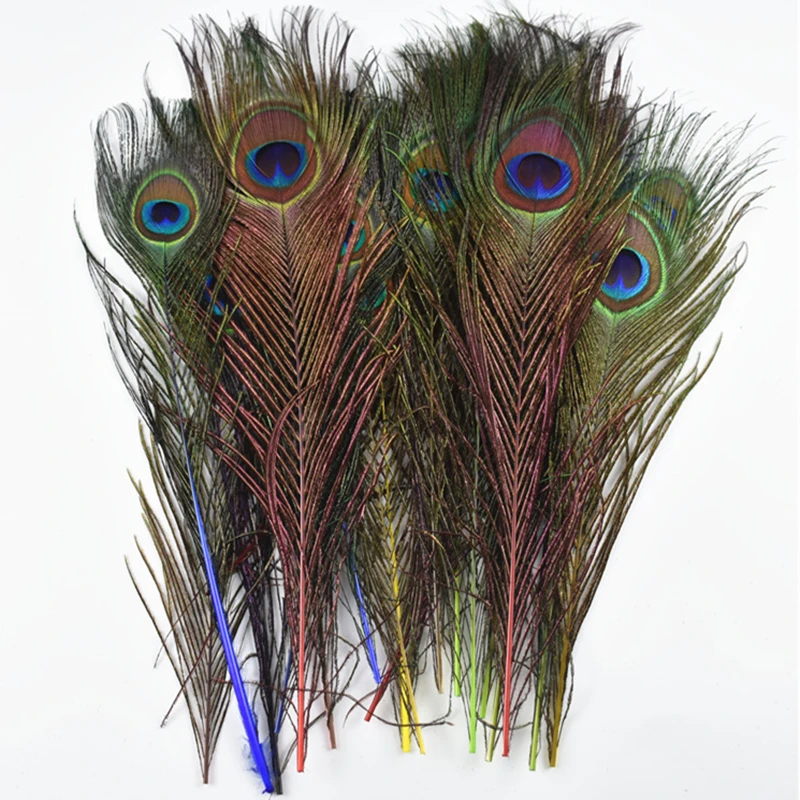 50Pcs/Lot Natural Dyed Peacock Feathers for Crafts Peacock Decor Feather Plume Decoration Wedding Home Decoration Accessories
50Pcs/Lot Natural Dyed Peacock Feathers for Crafts Peacock Decor Feather Plume Decoration Wedding Home Decoration Accessories