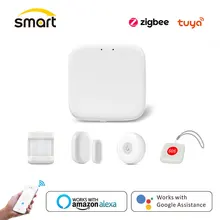 Tuya Smart Zigbee Gateway Hub Home Automation Scene Security Alarm Kit PIR Door&Window Temperature&Humidity Sensor Smart Life
Tuya Smart Zigbee Gateway Hub Home Automation Scene Security Alarm Kit PIR Door&Window Temperature&Humidity Sensor Smart Life