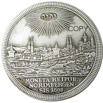 Germany, 1 Thaler 1698 Silver Plated Copy Coin
Germany, 1 Thaler 1698 Silver Plated Copy Coin