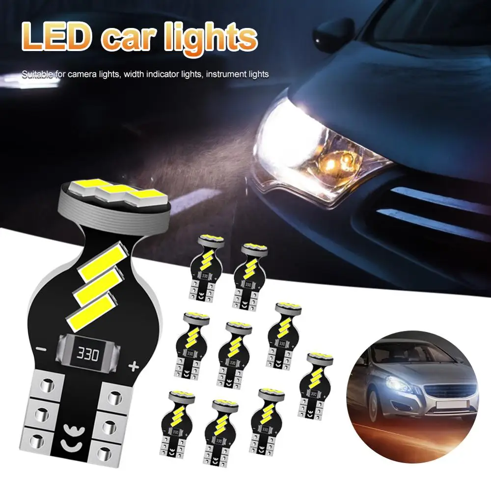 T10 501 194 W5W 4014 9SMD White Extremely Bright Error Free Xenon White LED Light Wedge Light Bulb for Side Marker License Plate
T10 501 194 W5W 4014 9SMD White Extremely Bright Error Free Xenon White LED Light Wedge Light Bulb for Side Marker License Plate