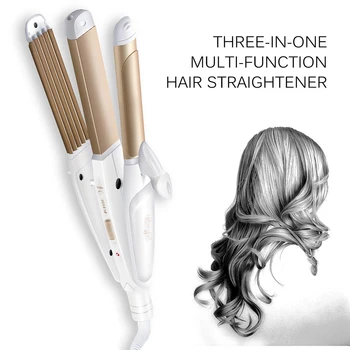 Hair Straightener 3 In 1 Hair Curling Iron Multifunction Corrugated Flat Iron Corn Plate Heated Roller Hairstyle Tools
Hair Straightener 3 In 1 Hair Curling Iron Multifunction Corrugated Flat Iron Corn Plate Heated Roller Hairstyle Tools