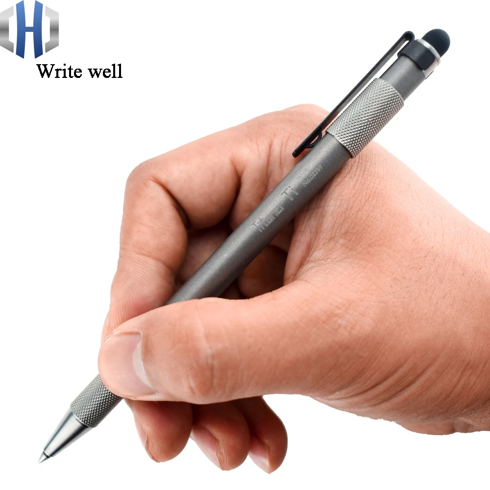 Titanium Alloy Touch Screen Pen Multi-function Writing Pen Self-defense Broken Window Pen With Tungsten Steel
Titanium Alloy Touch Screen Pen Multi-function Writing Pen Self-defense Broken Window Pen With Tungsten Steel