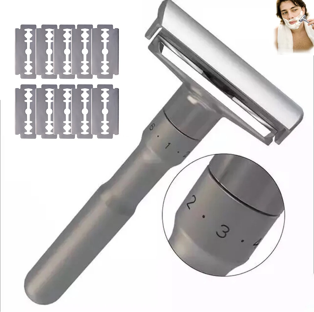 1 Set Safety Razor For Men Straight Razors Men's Shaving Face Razor Blades Shaving Machine Replaceable Shaver Blades
1 Set Safety Razor For Men Straight Razors Men's Shaving Face Razor Blades Shaving Machine Replaceable Shaver Blades