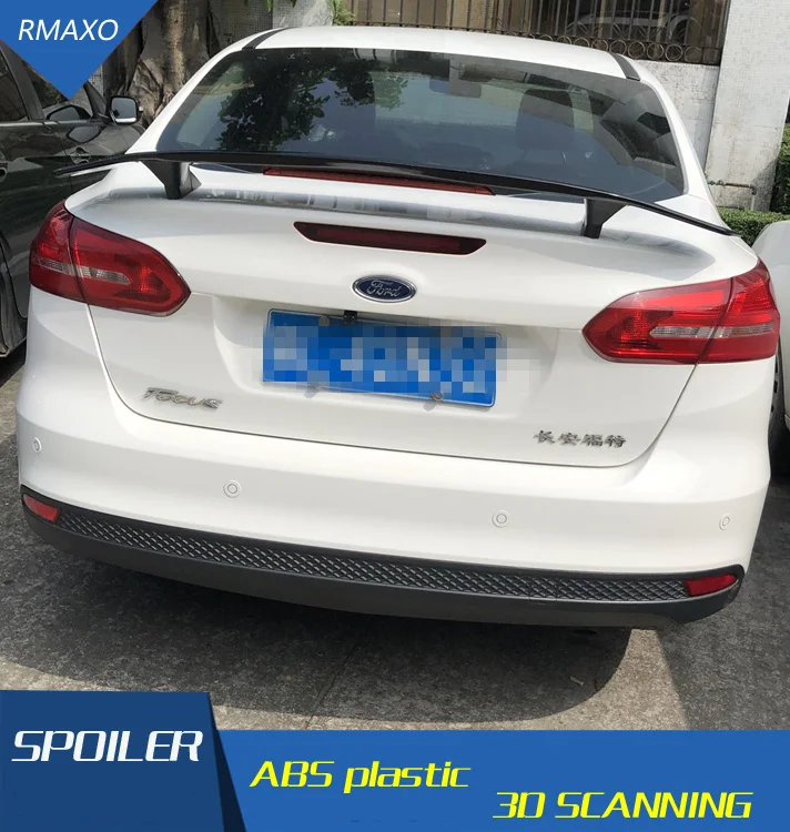Спойлер для Focus 2012-2015 Ford спойлер из АБС-пластика заднего крыла автомобиля задний