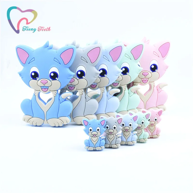1 PC Silicone Teether Animal Cat Baby Teether Pendant Food Grade BPA Free Baby Teething Chew Charms Silicone Cat Beads Toy
1 PC Silicone Teether Animal Cat Baby Teether Pendant Food Grade BPA Free Baby Teething Chew Charms Silicone Cat Beads Toy