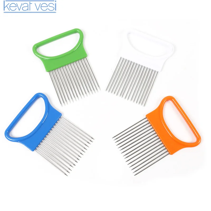 1pc Stainless Steel Cut Onion Holder +PP Onion Slicer Fork Vegetable Tomato Cutter Meat Needle Kitchen Gadgets
1pc Stainless Steel Cut Onion Holder +PP Onion Slicer Fork Vegetable Tomato Cutter Meat Needle Kitchen Gadgets