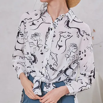 2020 New Spring Summer Shirt New Abstract Art Style Hand-painted Print Loose Shirt
2020 New Spring Summer Shirt New Abstract Art Style Hand-painted Print Loose Shirt