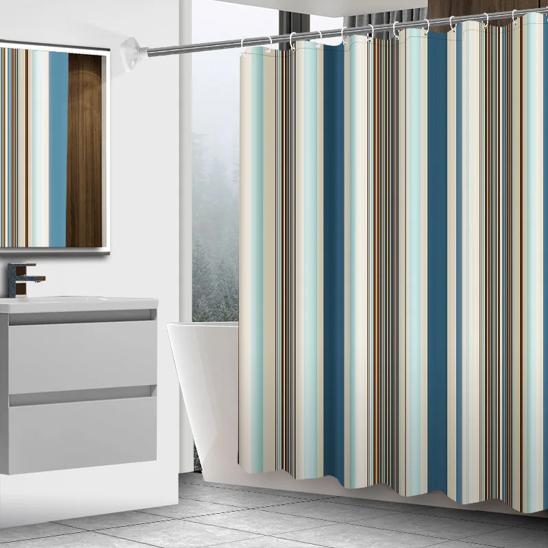 Striped Bathroom Shower Curtain Waterproof Polyester Shower Curtain Creative Digital Printing European Shower Curtain Cortina
Striped Bathroom Shower Curtain Waterproof Polyester Shower Curtain Creative Digital Printing European Shower Curtain Cortina