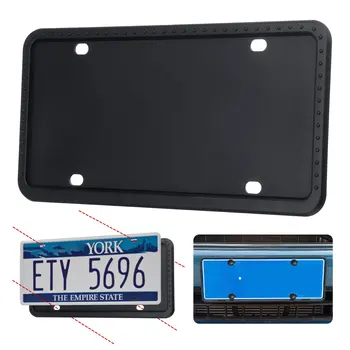 Silicone Car License Plate Frame Scratch-resistant Rust-proof Number Plate Holder Universal For US/CA Standard Car Plate
Silicone Car License Plate Frame Scratch-resistant Rust-proof Number Plate Holder Universal For US/CA Standard Car Plate