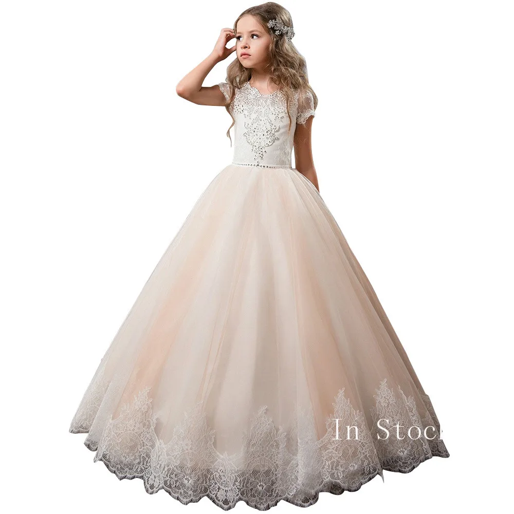 White/Ivory/Champagne Lace Applique Flower Girl Dresses Communion Party Prom Princess Pageant Formal Occasion
White/Ivory/Champagne Lace Applique Flower Girl Dresses Communion Party Prom Princess Pageant Formal Occasion