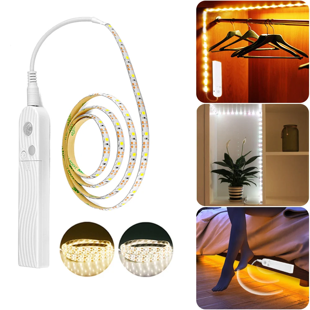 Smart LED Strip Lights PIR Motion Sensor Hallway 2 Modes DIY Makeup Lamp Battery Operated For Closet Drawer Wardrobe
Smart LED Strip Lights PIR Motion Sensor Hallway 2 Modes DIY Makeup Lamp Battery Operated For Closet Drawer Wardrobe