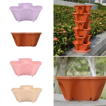 Three-dimensional Flower Pot Strawberry Basin Multi-layer Superimposed Pot Plastic Vegetable Melon Fruit Planting Pot
Three-dimensional Flower Pot Strawberry Basin Multi-layer Superimposed Pot Plastic Vegetable Melon Fruit Planting Pot