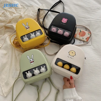 JESSIC My Little Friends Collection Cartoon Print Women Mini Leather School Bags Cute Backpack
JESSIC My Little Friends Collection Cartoon Print Women Mini Leather School Bags Cute Backpack