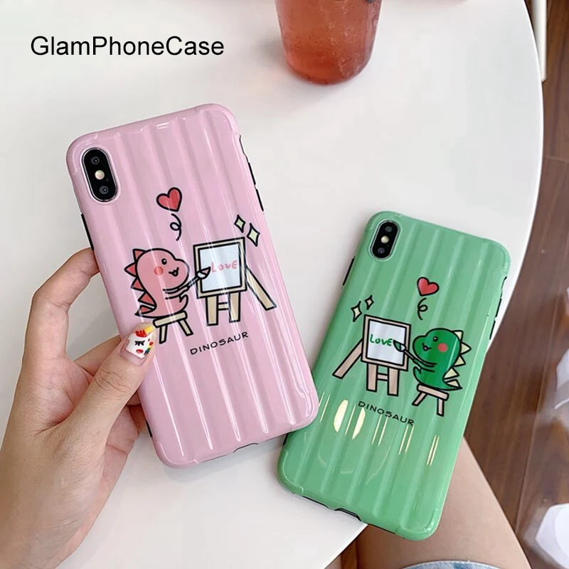 GlamPhoneCase Painting Little Dinosaur Phone Case For iPhone X XS Max XR Soft Silicone Cover For iPhone 7 8 6 6s Plus Case
GlamPhoneCase Painting Little Dinosaur Phone Case For iPhone X XS Max XR Soft Silicone Cover For iPhone 7 8 6 6s Plus Case