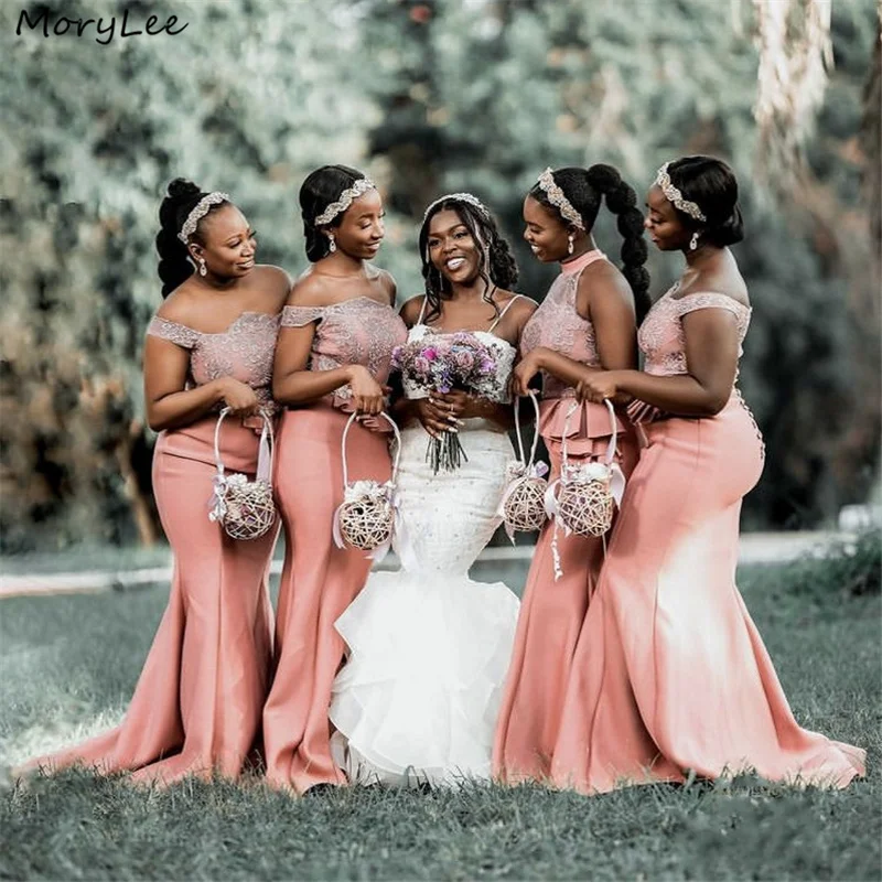 Pink Bridesmaid Dresses Halter Sleeveless Mermaid Lace Crystal Bridesmaid Dresses Long Silk Satin Wedding Party Bridesmaid Gowns
Pink Bridesmaid Dresses Halter Sleeveless Mermaid Lace Crystal Bridesmaid Dresses Long Silk Satin Wedding Party Bridesmaid Gowns