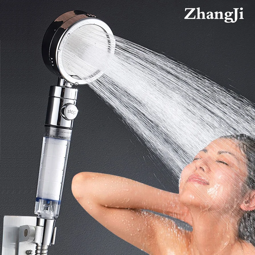 ZhangJi 3-Function Filter Element Shower Head Stop Button Multifunction Sprayer Electroplated Water Saving Bathroom accessory
ZhangJi 3-Function Filter Element Shower Head Stop Button Multifunction Sprayer Electroplated Water Saving Bathroom accessory